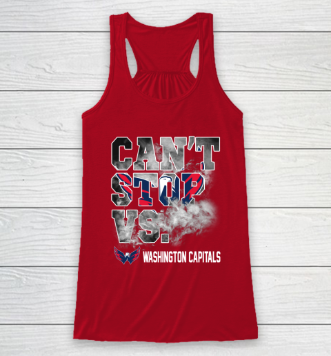 NHL Washington Capitals Hockey Can't Stop Vs Racerback Tank 4