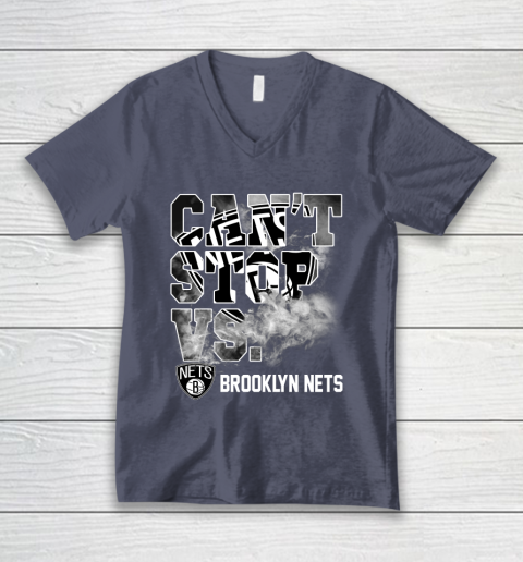 NBA Brooklyn Nets Basketball Can't Stop Vs V-Neck T-Shirt 8 NBA Brooklyn Nets Basketball Can't Stop Vs V-Neck T-Shirt - Image 8
