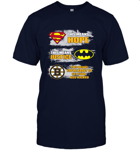 Boston Bruins Kick Your Ass Unisex Jersey Tee