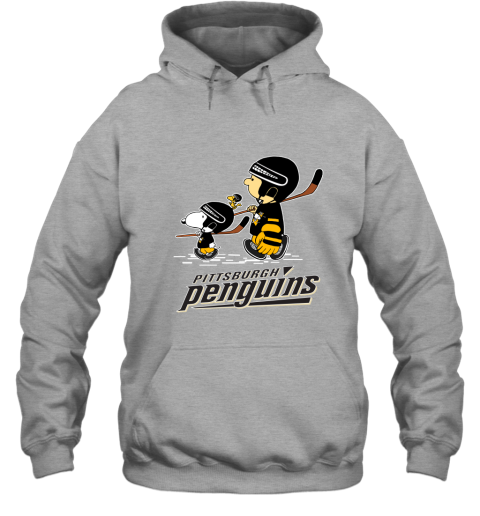 ophr lets play pittsburgh penguins ice hockey snoopy nhl hoodie 23 front sport grey
