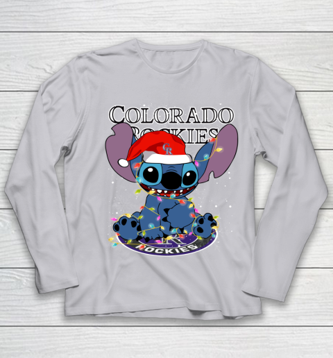 Colorado Rockies MLB noel stitch Baseball Christmas Youth Long Sleeve 3