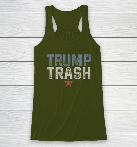 Trump Trash 2024 Grunge Vintage Garbage for Trump Racerback Tank 2