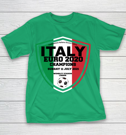 Italy Football Italian Football Forza Italia Champions Euro 2020 Youth T-Shirt 3