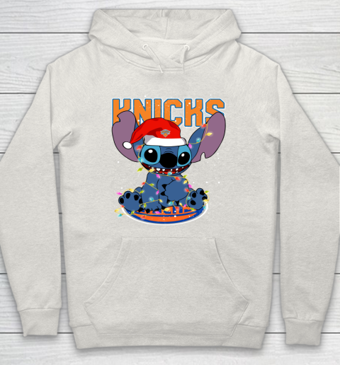 New York Knicks NBA noel stitch Basketball Christmas Hoodie 8