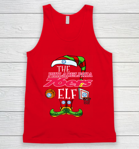 Philadelphia 76ers Christmas ELF Funny NBA Tank Top 5