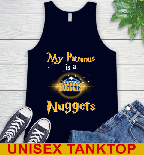 NBA Basketball Harry Potter My Patronus Is A Denver Nuggets Tank Top 2