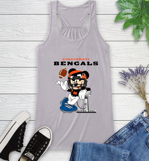 NFL Cincinnati Bengals Mickey Mouse Disney Super Bowl Football T Shirt Racerback Tank 5