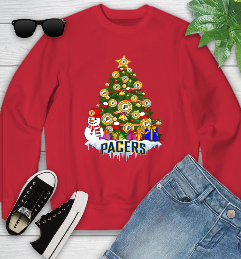 Indiana Pacers Merry Christmas NBA Basketball Sports Youth Sweatshirt 9