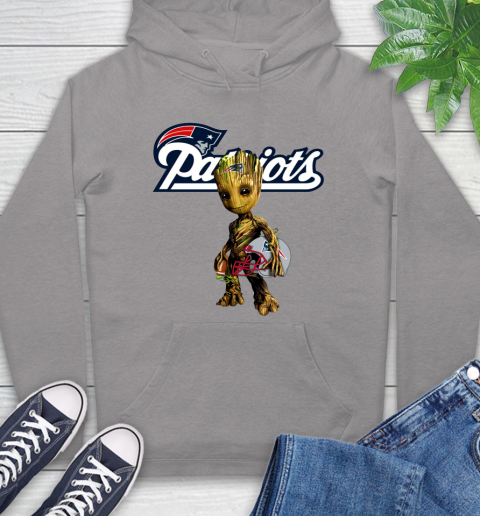 New England Patriots NFL Football Groot Marvel Guardians Of The Galaxy Hoodie 6