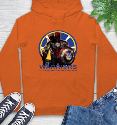Golden State Warriors NBA Basketball Captain America Thor Spider Man Hawkeye Avengers Hoodie 5