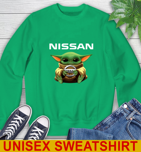 Star Wars Baby Yoda Hugs Nissan Car Shirt 32