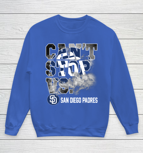 MLB San Diego Padres Baseball Can't Stop Vs Padres Youth Sweatshirt - Image 7