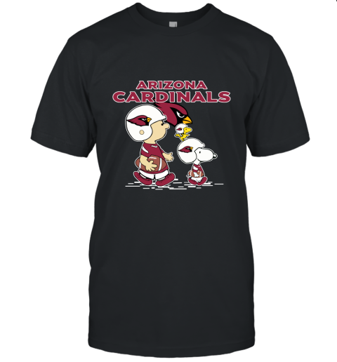 Arizona Cardinals Let's Play Football Together Snoopy NFL Unisex Jersey Tee  