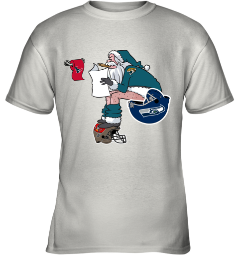 Santa Claus Jacksonville Jaguars Shit On Other Teams Christmas Youth T-Shirt