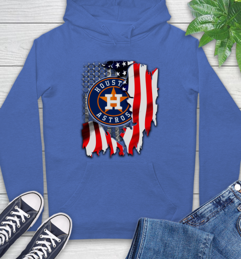 Houston Astros MLB Baseball American Flag Hoodie 9
