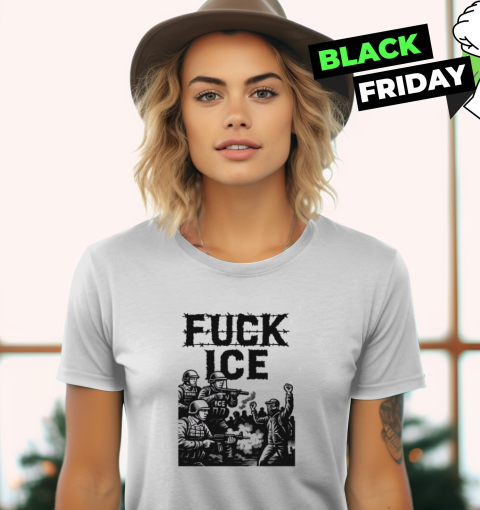 Fuck Ice Barbed Wire Protest Shirt Defiance In La Edition Women's T-Shirt