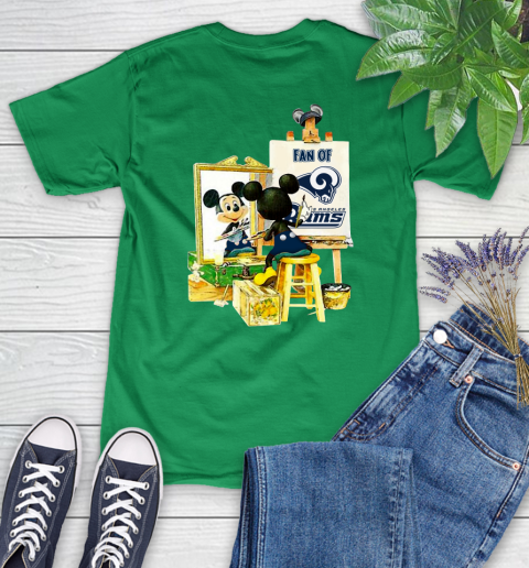 NFL Football Los Angeles Rams Mickey Drawing Shirt 88