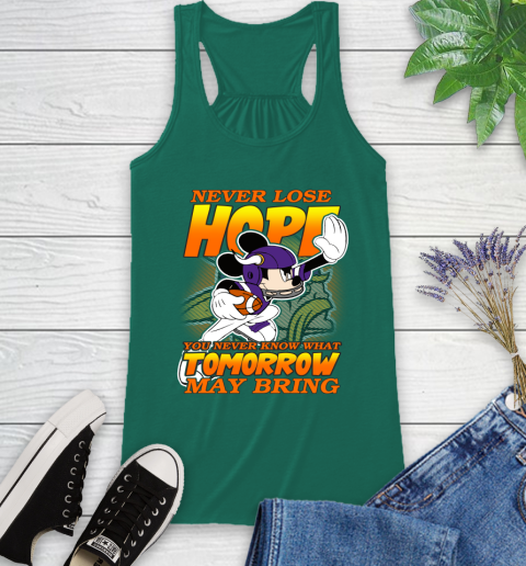 Minnesota Vikings NFL Football Mickey Disney Never Lose Hope Racerback Tank 6
