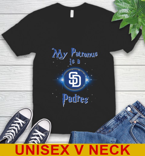 MLB Baseball Harry Potter My Patronus Is A San Diego Padres V-Neck T-Shirt