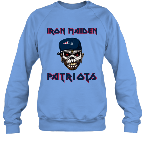 NFL New England Patriots Iron Maiden Rock Band Music Football Sports qszr1r96vnI sweatshirt 35 95 151514 front carolina blue