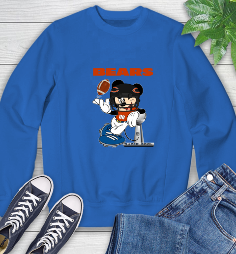 NFL Chicago Bears Mickey Mouse Disney Super Bowl Football T Shirt Sweatshirt 8