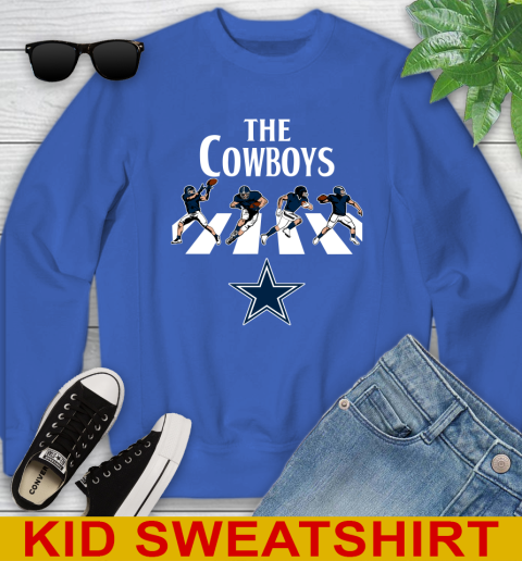 NFL Football Dallas Cowboys The Beatles Rock Band Shirt Youth Sweatshirt 6