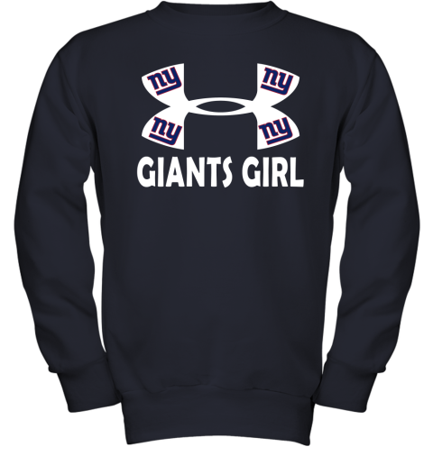 NFL New York Giants Girl Under Armour Football Sports URJxZ4I8ytS youth sweatshirt 47 95 151514 front navy