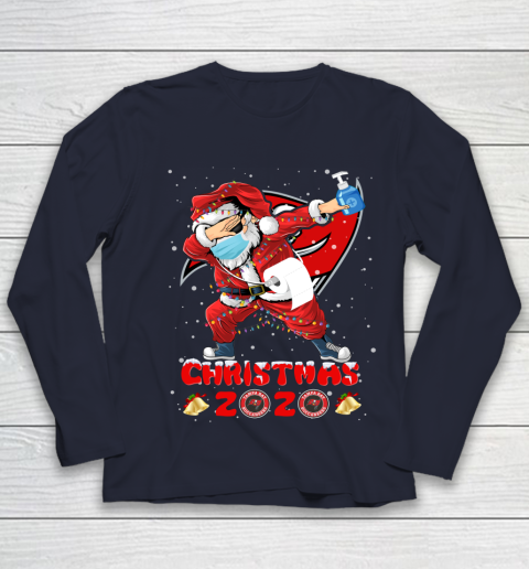 Tampa Bay Buccaneers Funny Santa Claus Dabbing Christmas 2020 NFL Youth Long Sleeve 2