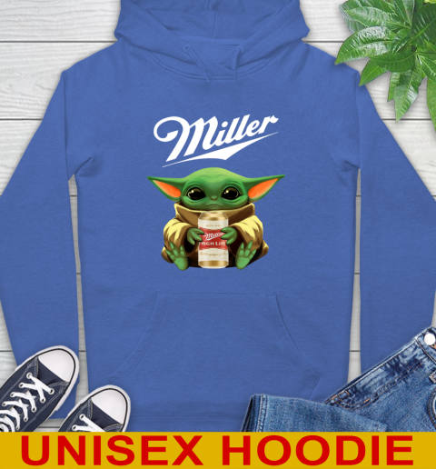 Star Wars Baby Yoda Hugs Miller High Life Beer Shirt 21