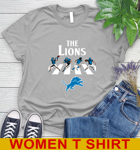 NFL Football Detroit Lions The Beatles Rock Band Shirt Women's T-Shirt 5