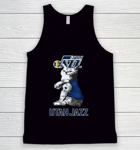 NBA Basketball My Cat Loves Utah Jazz Tank Top