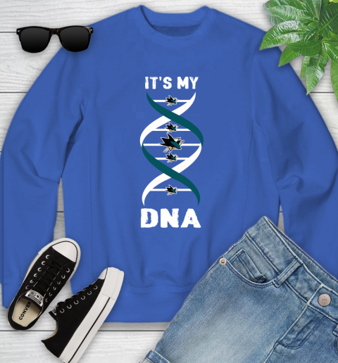 San Jose Sharks NHL Hockey It's My DNA Sports Youth Sweatshirt 7