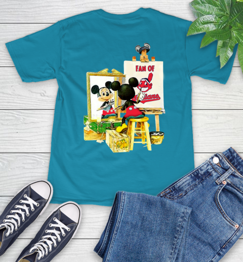 MLB Baseball Cleveland Indians Mickey Drawing Shirt 10