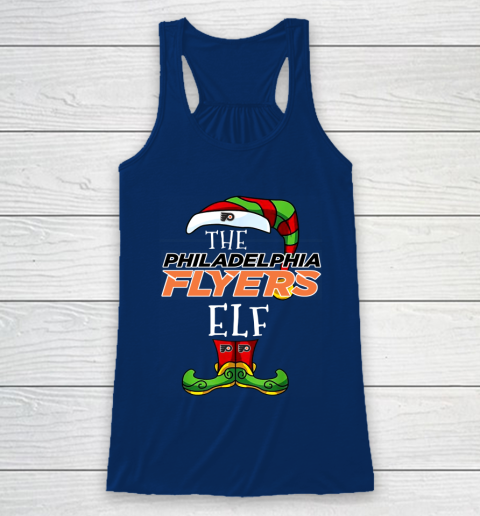 Philadelphia Flyers Christmas ELF Funny NHL Racerback Tank 6