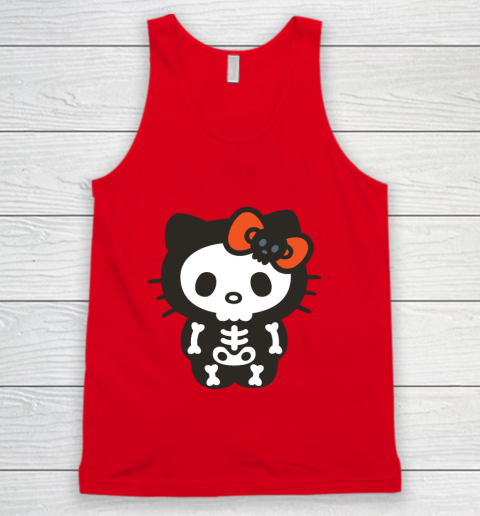 Hello Kitty Skeleton Halloween Tank Top 3