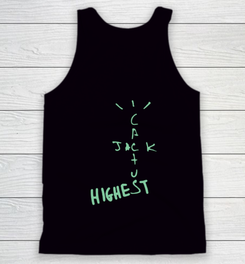 Travis Scott Jordan Cactus Jack Highest Olive Front And Back Tank Top 7