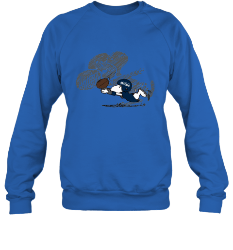 Seattle Seahawks Snoopy Plays The Football Game Sweatshirt