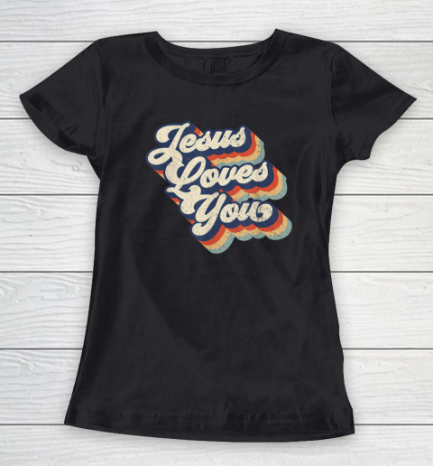 Jesus Loves You Retro Vintage Women's T-Shirt