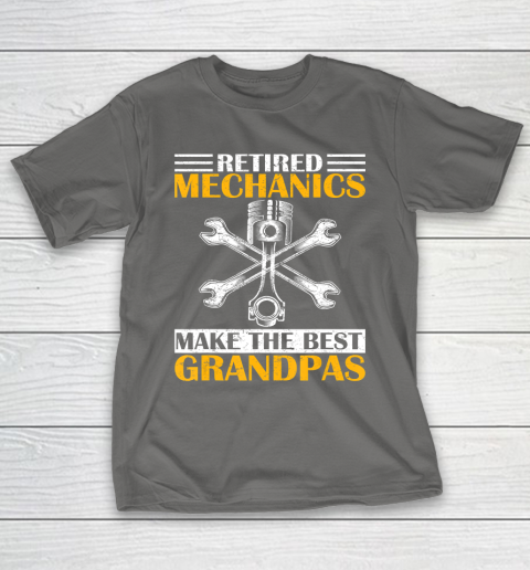 GrandFather gift shirt Vintage Retired Mechanic Make The Best Grandpa Retirement T Shirt T-Shirt 8