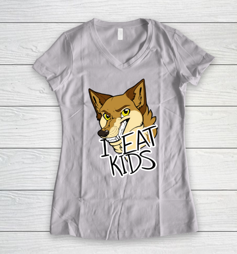 I Eat Kids Classic T Shirt Women's V-Neck T-Shirt