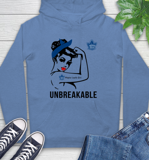 NHL Toronto Maple Leafs Girl Unbreakable Hockey Sports Hoodie 9