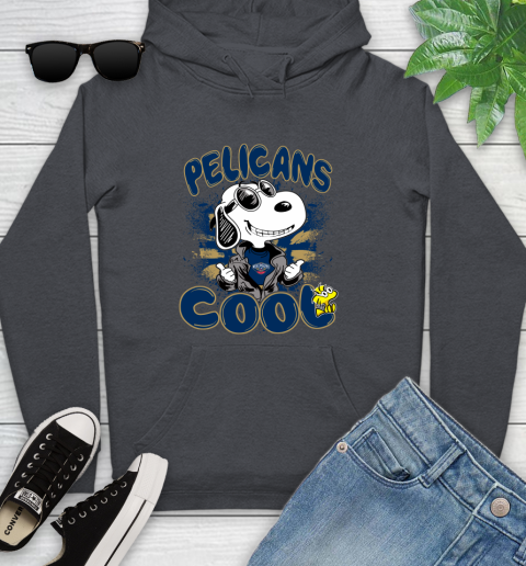 NBA Basketball New Orleans Pelicans Cool Snoopy Shirt Youth Hoodie 8
