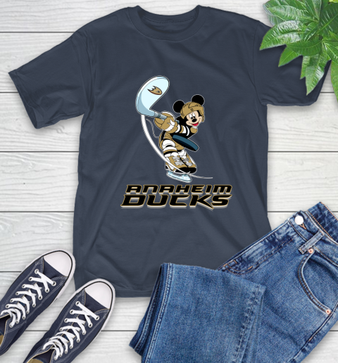 NHL Hockey Anaheim Ducks Cheerful Mickey Mouse Shirt T-Shirt - Image 5