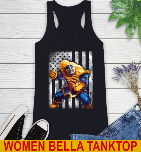 NBA Basketball Orlando Magic Thanos Marvel American Flag Shirt Racerback Tank 8