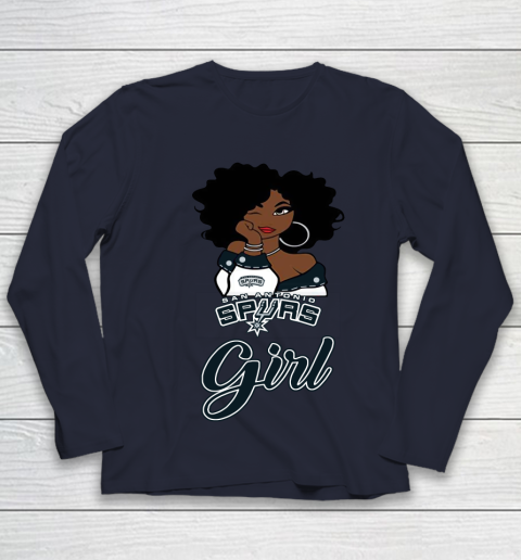 San Antonio Spurs Girl NBA Youth Long Sleeve 3