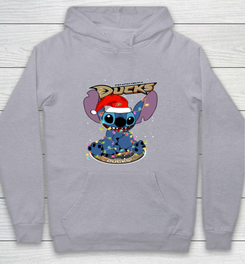 Anaheim Ducks NHL Hockey noel stitch Christmas Youth Hoodie 4
