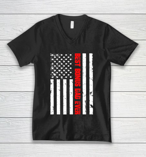 Mens Best Bonus Dad Ever American Flag Tshirt Father Day Gift Mens Best Bonus Dad Ever American Flag Tshirt Father Day Gift