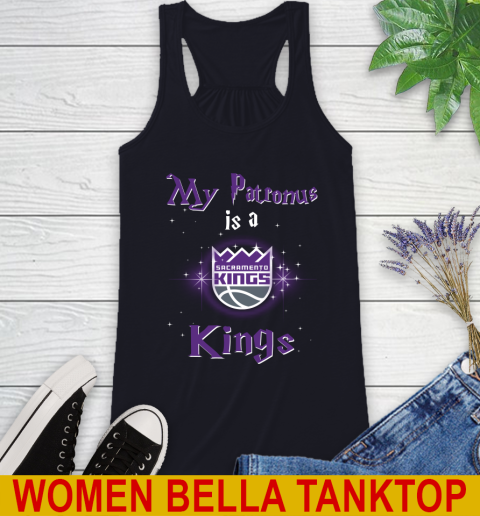 NBA Basketball Harry Potter My Patronus Is A Sacramento Kings Racerback Tank 8