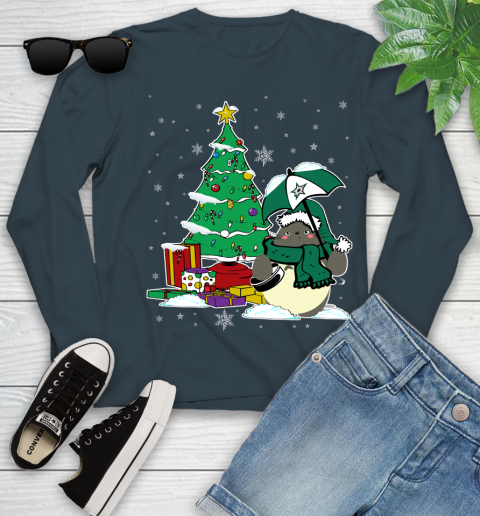 Dallas Stars NHL Hockey Cute Tonari No Totoro Christmas Sports Youth Long Sleeve 9