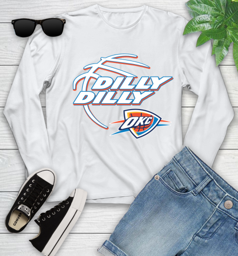 NBA Oklahoma City Thunder Dilly Dilly Basketball Sports Youth Long Sleeve